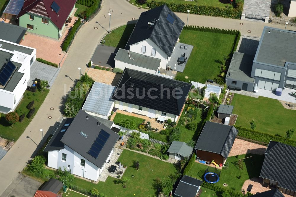 Luftaufnahme Magdeburg - Neubau- Einfamilienhaussiedlung Am Birnengarten im Ortsteil Ottersleben in Magdeburg im Bundesland Sachsen-Anhalt