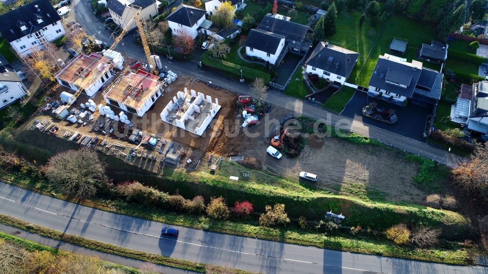 Luftbild Hennef (Sieg) - Neubau von Einfamilienhäusern in Edgoven im Bundesland Nordrhein-Westfalen, Deutschland
