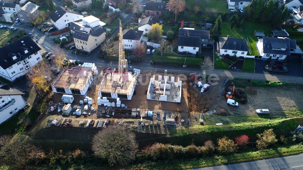Luftaufnahme Hennef (Sieg) - Neubau von Einfamilienhäusern in Edgoven im Bundesland Nordrhein-Westfalen, Deutschland