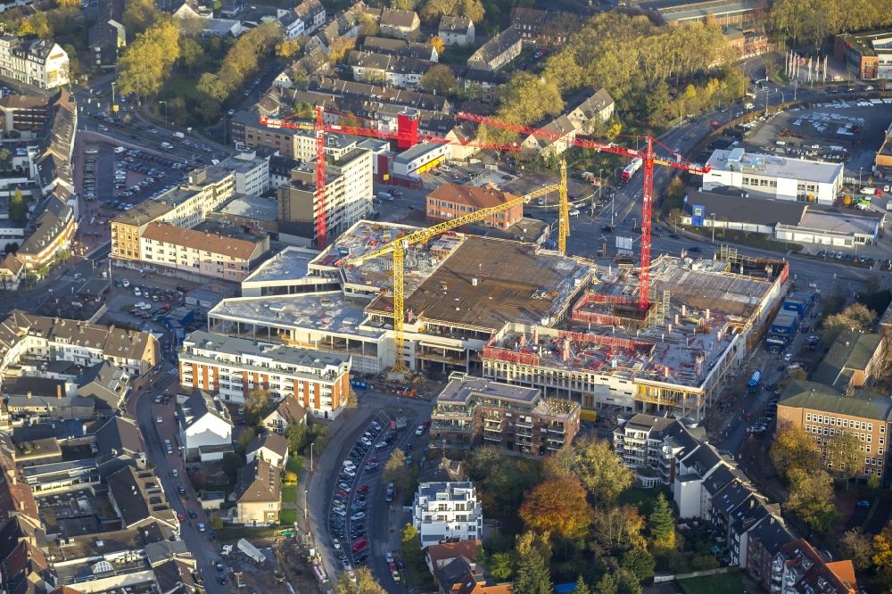 Luftaufnahme Dinslaken - Neubau des Einkaufszentrum Neutor-Galerie am Hans-Böckler-Platz in Dinslaken im Bundesland Nordrhein-Westfalen