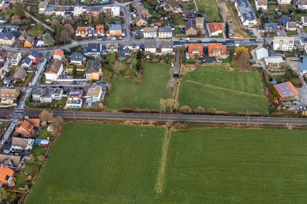 Luftbild Hamm - Neubau Eisenbahndüker und Wasserspeicher in Hamm im Bundesland Nordrhein-Westfalen, Deutschland