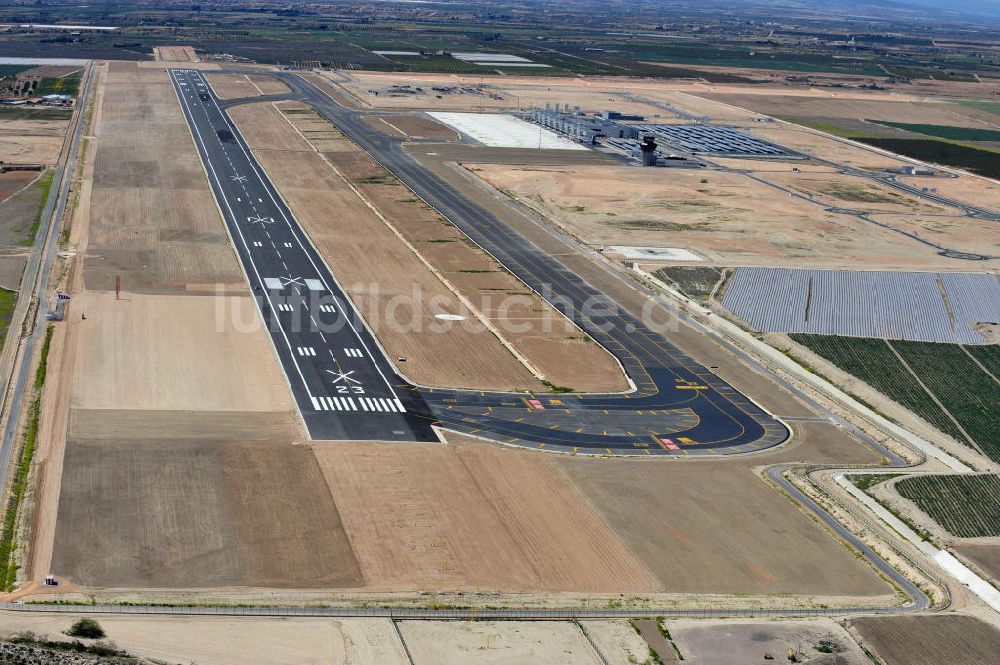 MURCIA CORVERA aus der Vogelperspektive: Neubau Flughafen Murcia Corvera in der Region Murcia in Spanien