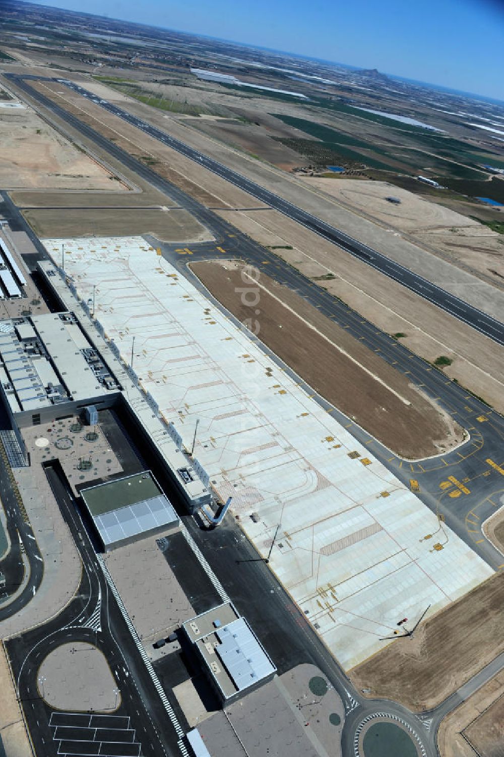 Luftaufnahme MURCIA CORVERA - Neubau Flughafen Murcia Corvera in der Region Murcia in Spanien