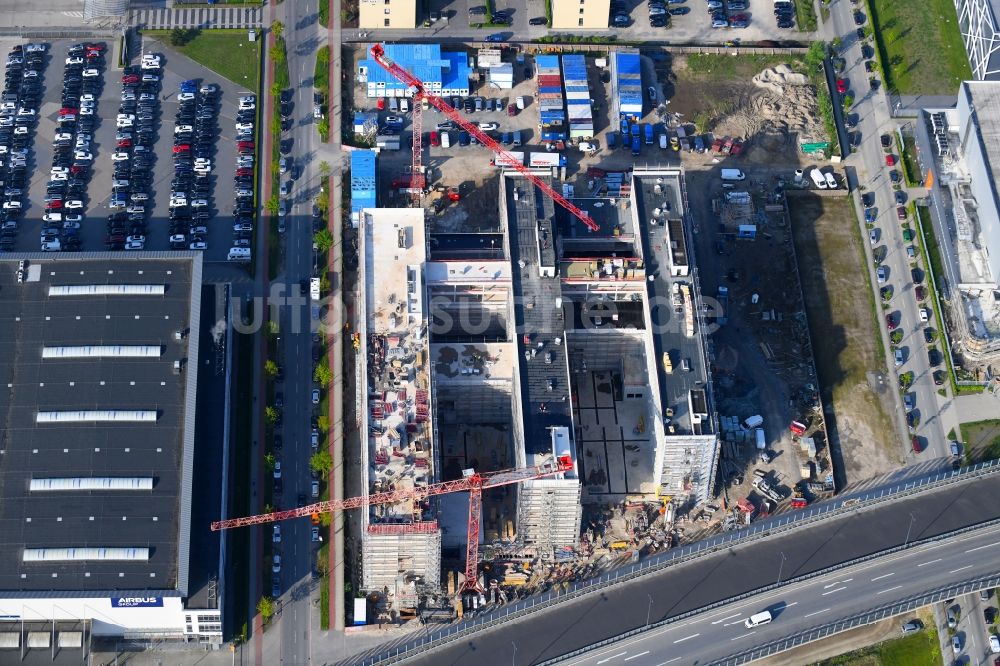 Luftbild Bremen - Neubau des Forschungs- und Technologiezentrum EcoMaT an der Cornelius-Edzard-Straße im Ortsteil Neustadt in Bremen, Deutschland