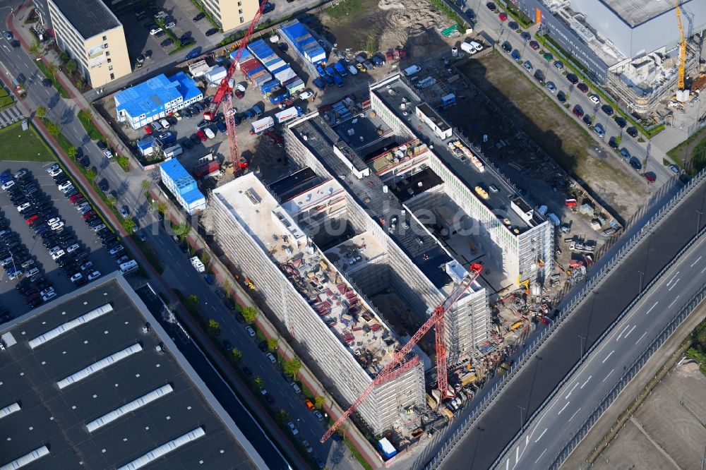 Luftbild Bremen - Neubau des Forschungs- und Technologiezentrum EcoMaT an der Cornelius-Edzard-Straße im Ortsteil Neustadt in Bremen, Deutschland