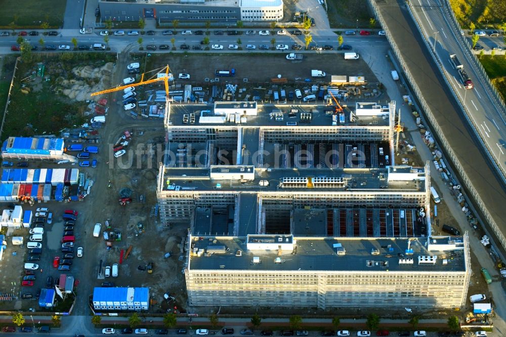 Bremen von oben - Neubau des Forschungs- und Technologiezentrum EcoMaT an der Cornelius-Edzard-Straße im Ortsteil Neustadt in Bremen, Deutschland