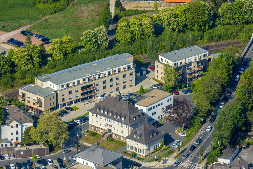 Luftaufnahme Witten - Neubau- Gebäude des Altersheim - Seniorenresidenz an der Wittener Straße im Ortsteil Herbede in Witten im Bundesland Nordrhein-Westfalen