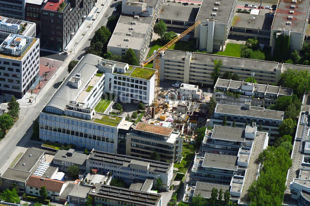 Luftaufnahme München - Neubau des Gebäudekomplex Medienhauses Callwey in München im Bundesland Bayern, Deutschland