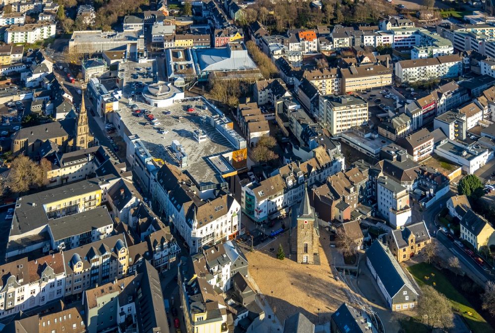Luftbild Velbert - Neubau des Gebäudekomplexes des Einkaufszentrum „ StadtGalerie “ in Velbert im Bundesland Nordrhein-Westfalen, Deutschland