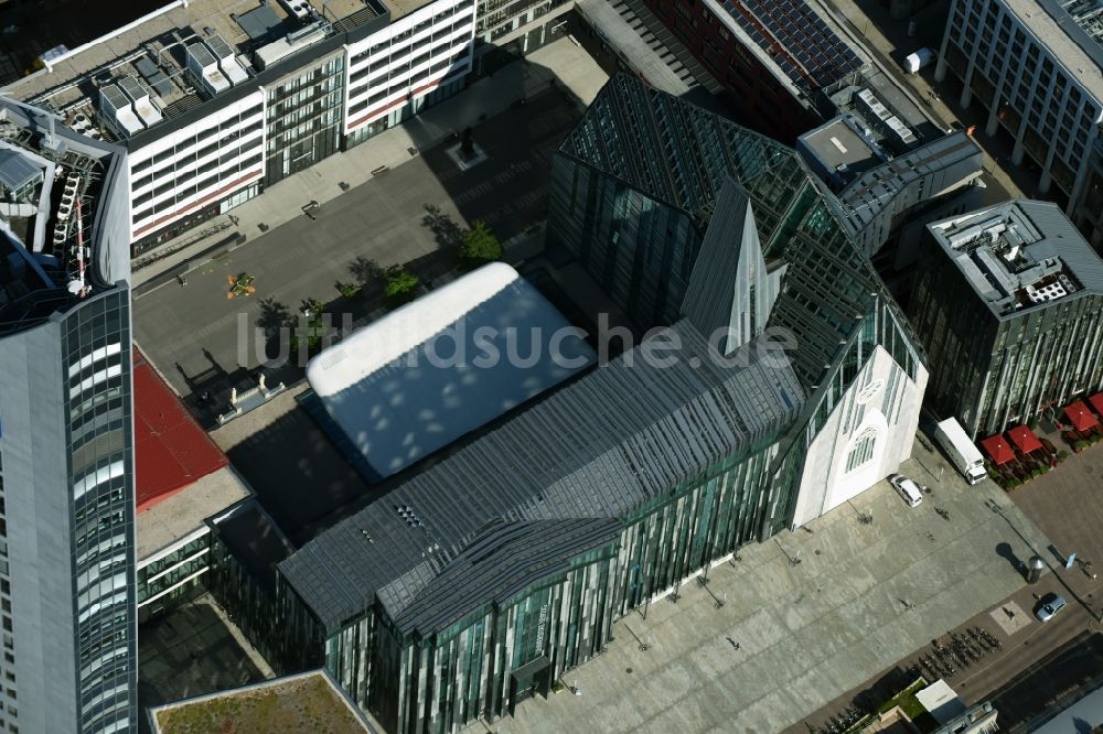Luftbild Leipzig - Neubau des Hauptgebäudes der Universität UNI Leipzig im Bundesland Sachsen