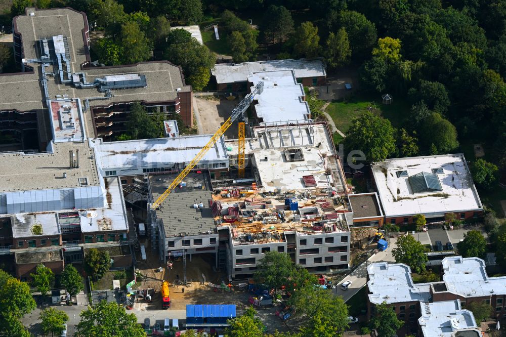 Luftbild Hannover - Neubau eines Klinik- Gebäudekomplexes in Hannover im Bundesland Niedersachsen, Deutschland