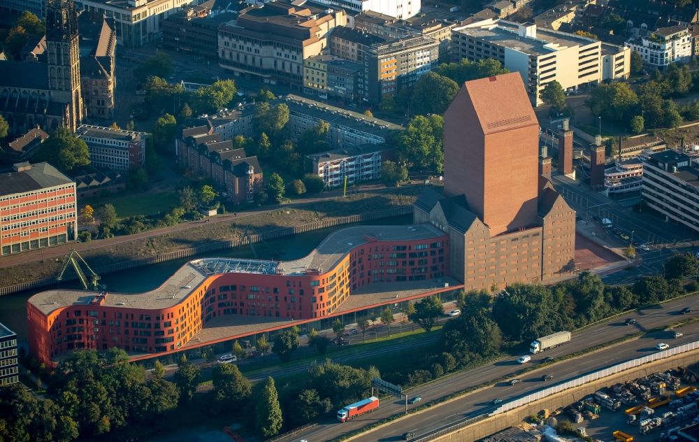 Luftbild Duisburg - Neubau des Landesarchiv NRW in Duisburg im Bundesland Nordrhein-Westfalen