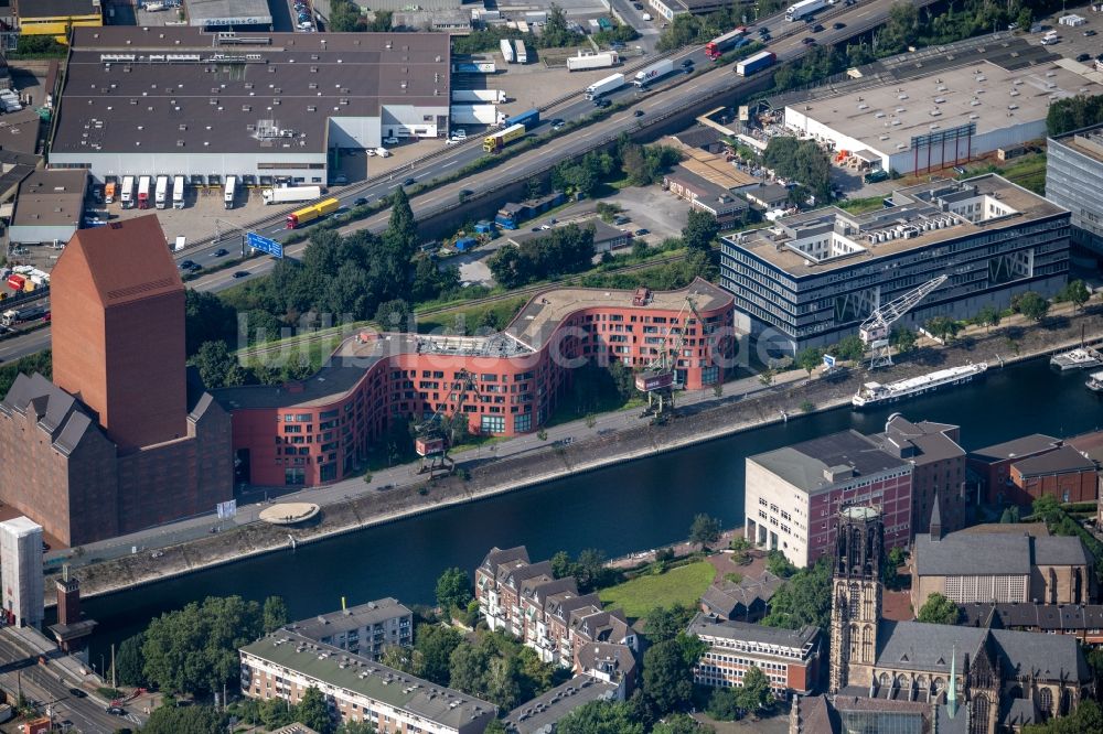 Luftaufnahme Duisburg - Neubau des Landesarchiv NRW in Duisburg im Bundesland Nordrhein-Westfalen