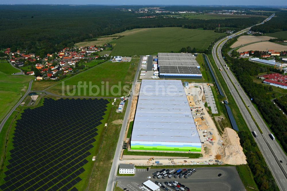 Luftbild Bollberg - Neubau des Logistikzentrums in Bollberg im Bundesland Thüringen, Deutschland