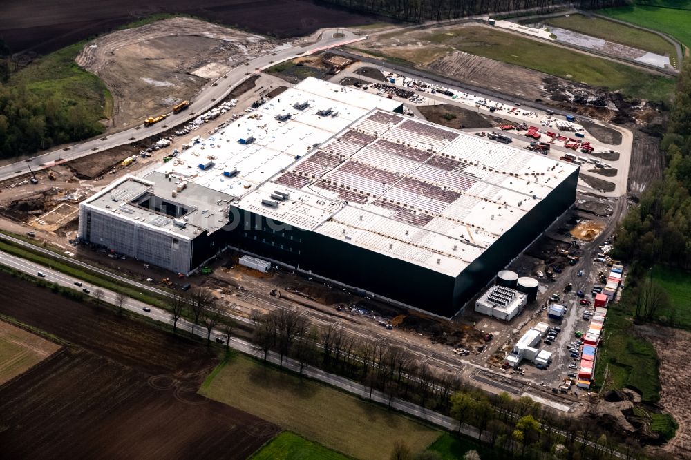 Luftaufnahme Dorsten - Neubau des Logistikzentrums der Levi Strauss & Co. Europe in Dorsten im Bundesland Nordrhein-Westfalen, Deutschland