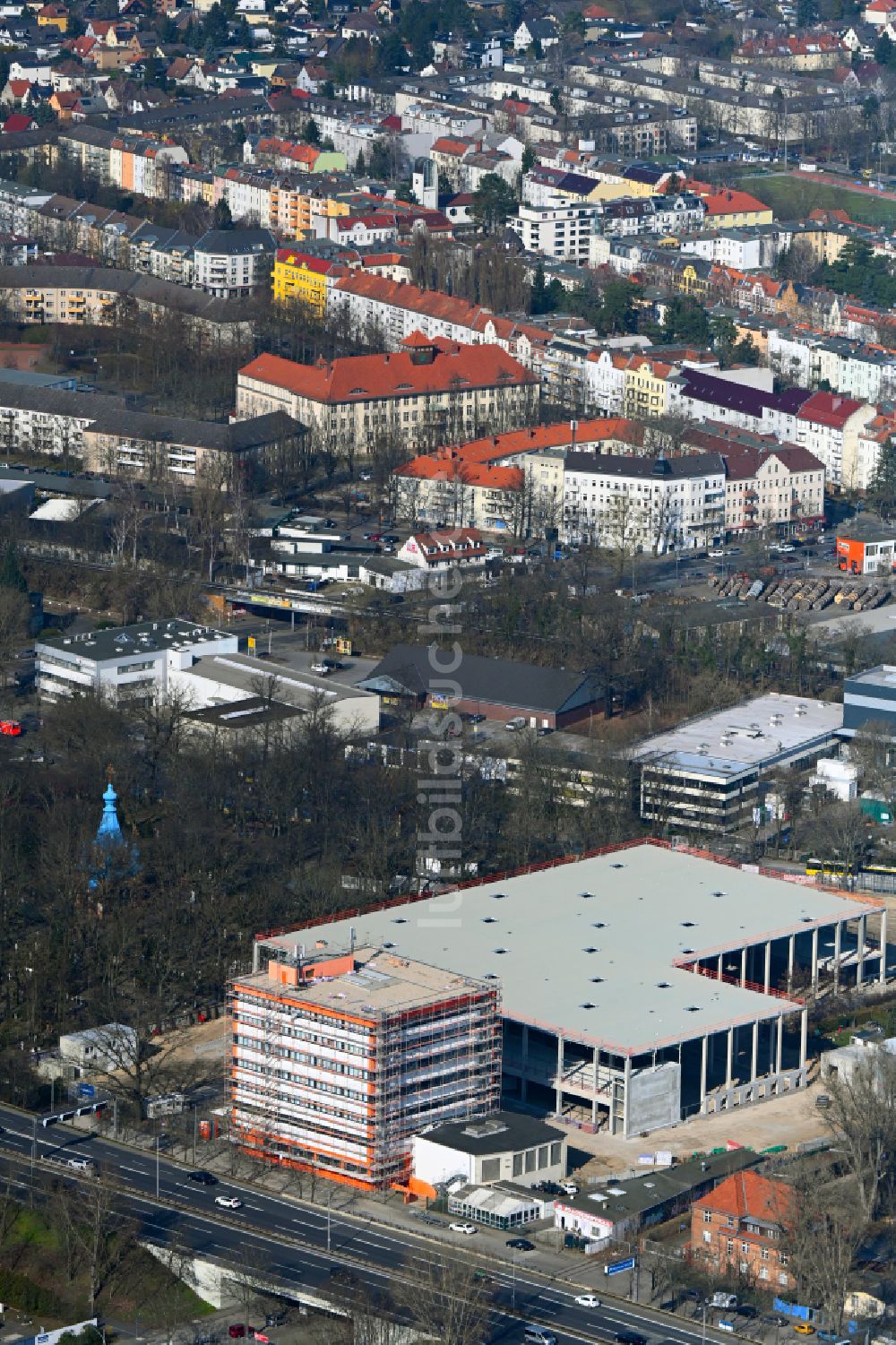 Berlin von oben - Neubau des Logistikzentrums Prologis im Ortsteil Tegel in Berlin, Deutschland