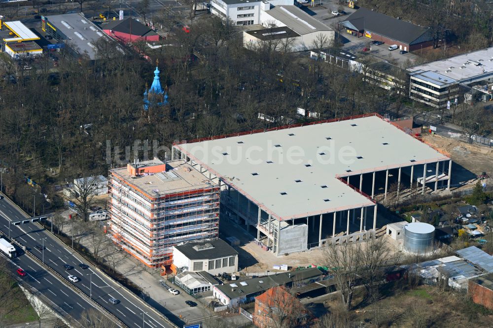 Berlin aus der Vogelperspektive: Neubau des Logistikzentrums Prologis im Ortsteil Tegel in Berlin, Deutschland