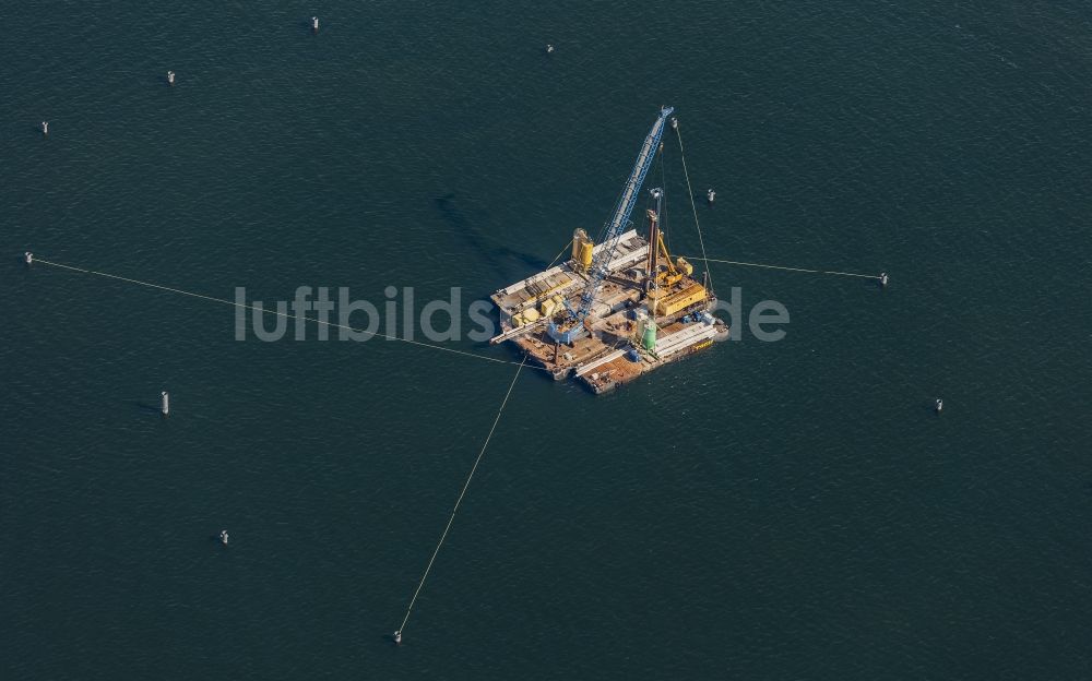 Luftbild Kiel - Neubau einer Marineanlage in Kiel im Bundesland Schleswig-Holstein, Deutschland