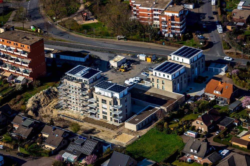 Luftbild Hamm - Neubau einer Mehrfamilienhaus- Wohnanlage Augenweide am Grenzweg in Hamm im Bundesland Nordrhein-Westfalen, Deutschland