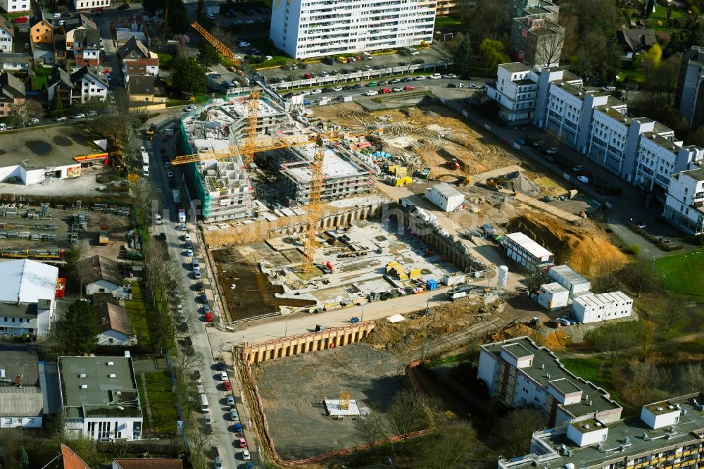 Luftbild Nieder-Eschbach - Neubau einer Mehrfamilienhaus- Wohnanlage am Ben-Gurion-Ring in Nieder-Eschbach im Bundesland Hessen, Deutschland