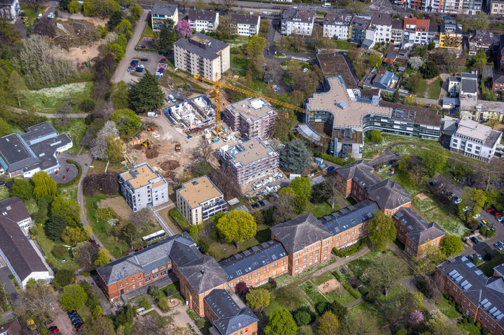Luftaufnahme Bonn - Neubau einer Mehrfamilienhaus-Wohnanlage Castell-Park in Bonn im Bundesland Nordrhein-Westfalen, Deutschland
