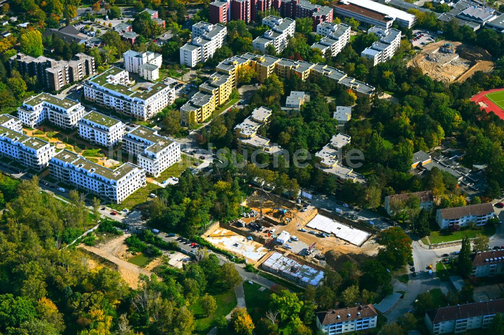 Berlin aus der Vogelperspektive: Neubau einer Mehrfamilienhaus-Wohnanlage Cite Foch Nord in Berlin, Deutschland