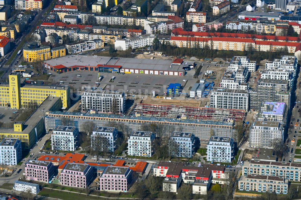 Berlin von oben - Neubau einer Mehrfamilienhaus-Wohnanlage Havelufer-Quartier in Berlin, Deutschland