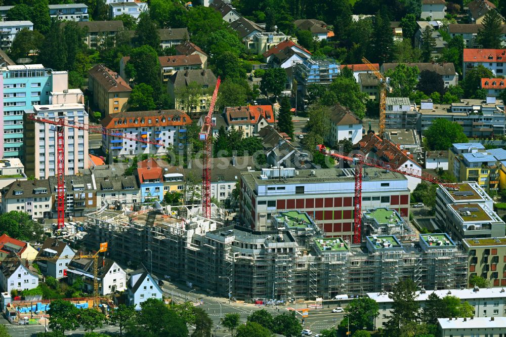 Luftbild Darmstadt - Neubau einer Mehrfamilienhaus-Wohnanlage HERZOGHÖFE in Darmstadt im Bundesland Hessen, Deutschland