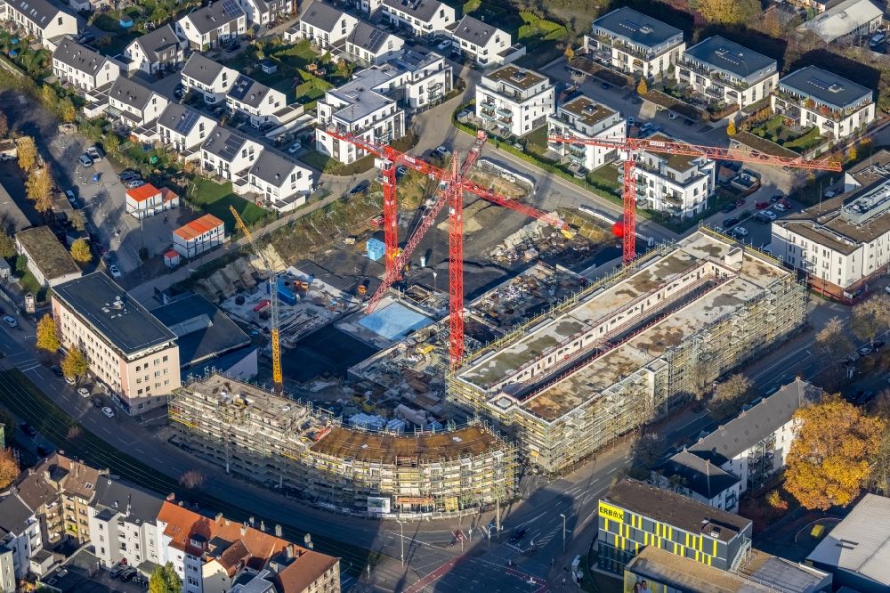 Luftaufnahme Dortmund - Neubau einer Mehrfamilienhaus- Wohnanlage Kaiser-Quartier in Dortmund im Bundesland Nordrhein-Westfalen, Deutschland