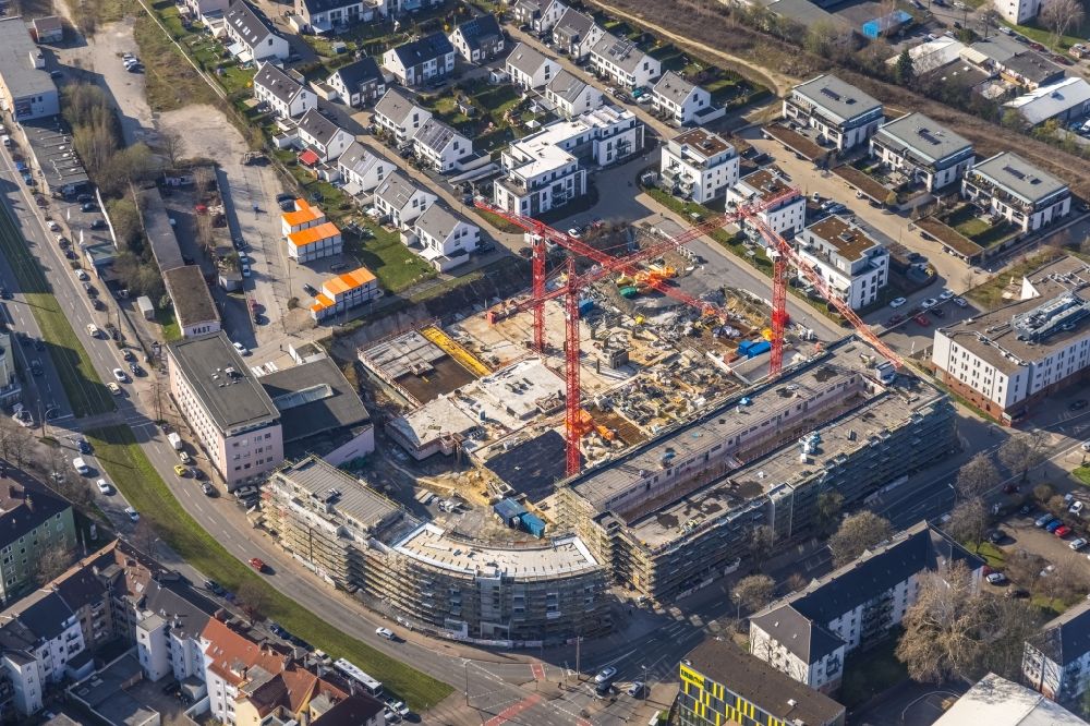 Luftbild Dortmund - Neubau einer Mehrfamilienhaus- Wohnanlage Kaiser-Quartier in Dortmund im Bundesland Nordrhein-Westfalen, Deutschland