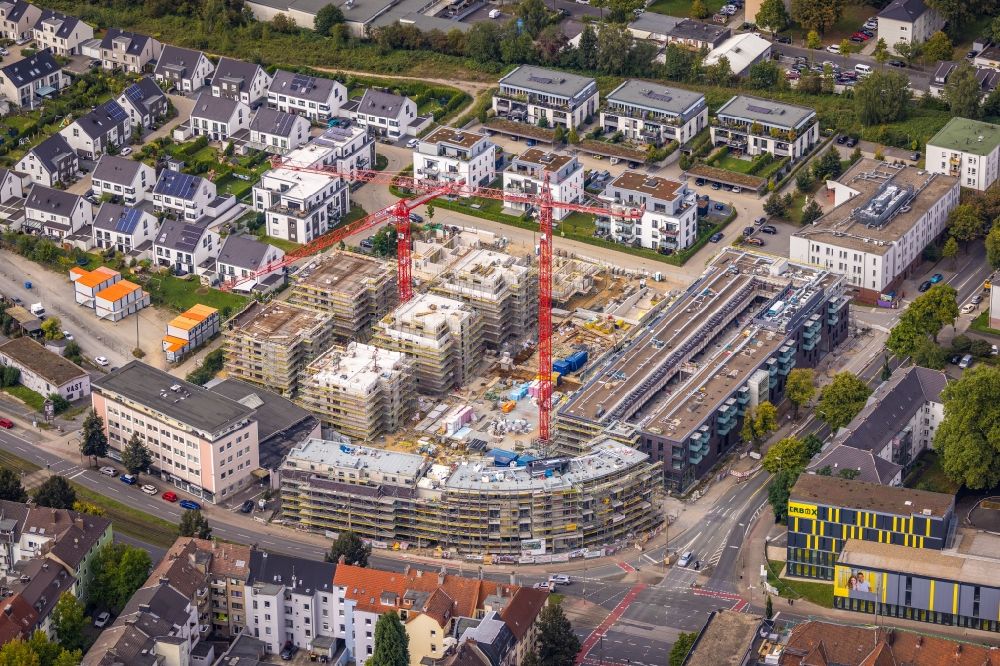 Dortmund aus der Vogelperspektive: Neubau einer Mehrfamilienhaus- Wohnanlage Kaiser-Quartier in Dortmund im Bundesland Nordrhein-Westfalen, Deutschland