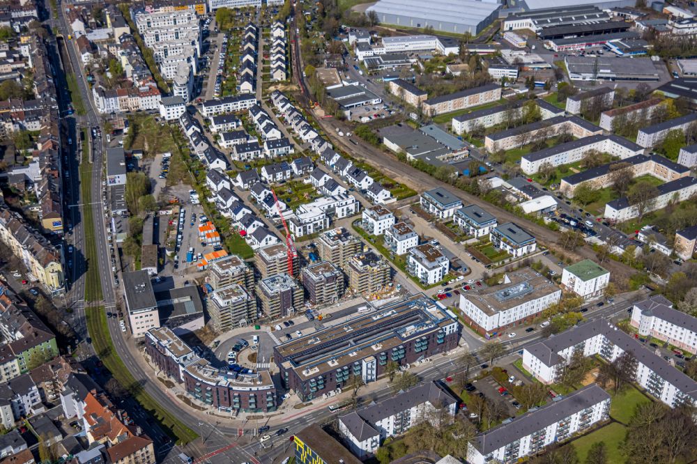 Luftbild Dortmund - Neubau einer Mehrfamilienhaus- Wohnanlage Kaiser-Quartier in Dortmund im Bundesland Nordrhein-Westfalen, Deutschland