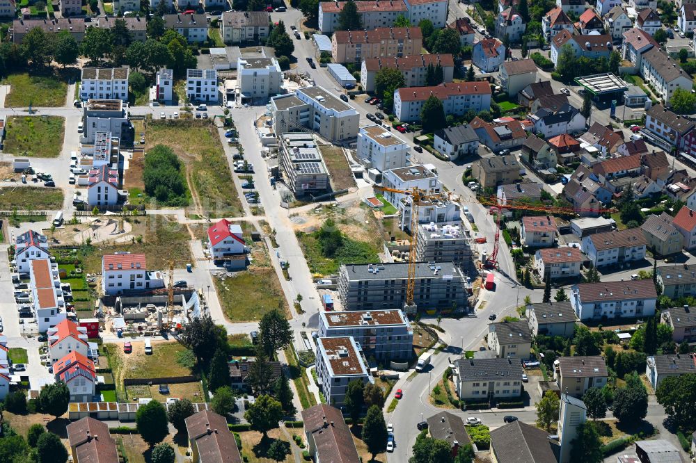 Luftbild Stammheim - Neubau einer Mehrfamilienhaus-Wohnanlage Langenäcker-Wiesert zwischen Herbertstraße und Sofie-Reis-Straße in Stammheim im Bundesland Baden-Württemberg, Deutschland