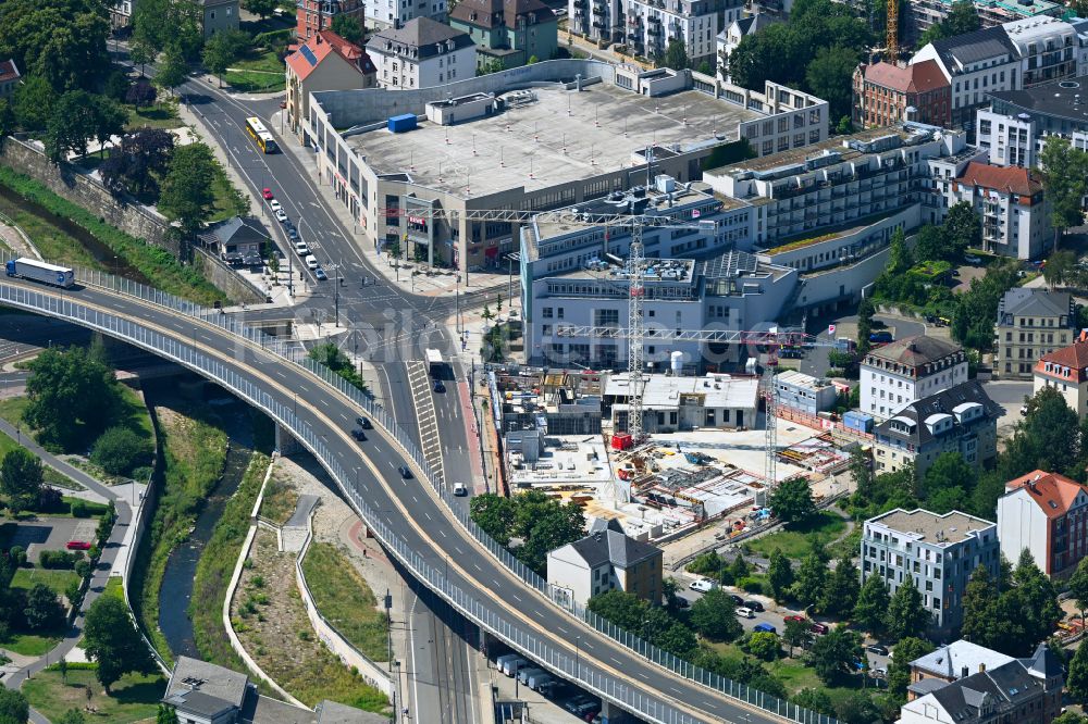 Luftbild Dresden - Neubau einer Mehrfamilienhaus-Wohnanlage Löbtauer Tor in Dresden im Bundesland Sachsen, Deutschland