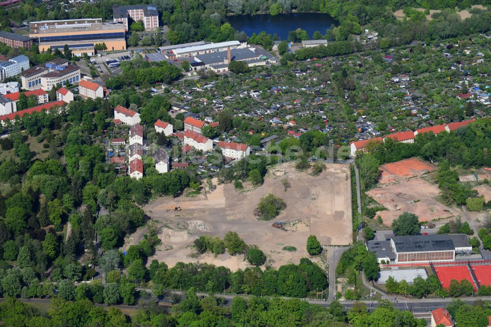 Luftbild Potsdam - Neubau einer Mehrfamilienhaus-Wohnanlage in Potsdam im Bundesland Brandenburg, Deutschland