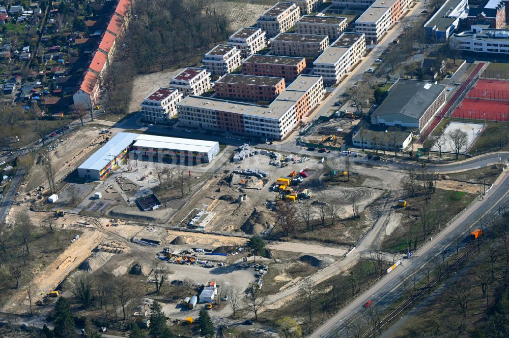 Luftaufnahme Potsdam - Neubau einer Mehrfamilienhaus-Wohnanlage in Potsdam im Bundesland Brandenburg, Deutschland