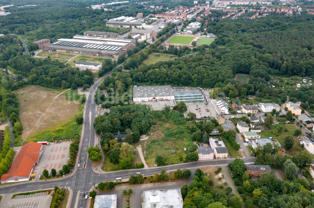 Luftbild Eberswalde - Neubau einer Mehrfamilienhaus-Wohnanlage Wohnpark Finowtal in Eberswalde im Bundesland Brandenburg, Deutschland
