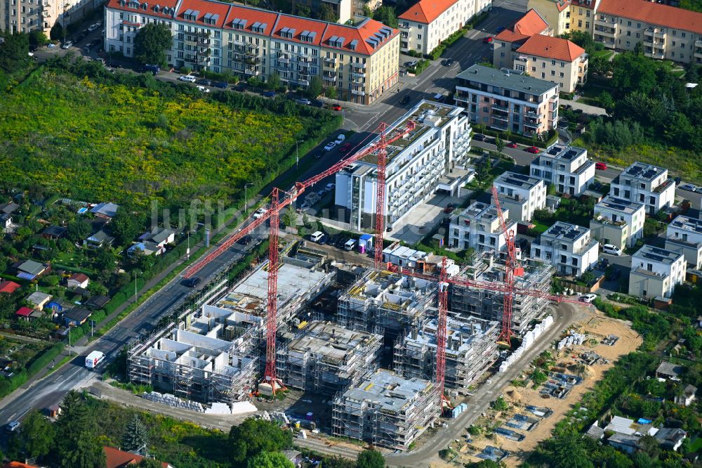 Potsdam von oben - Neubau einer Mehrfamilienhaussiedlung im Ortsteil Babelsberg Süd in Potsdam im Bundesland Brandenburg, Deutschland