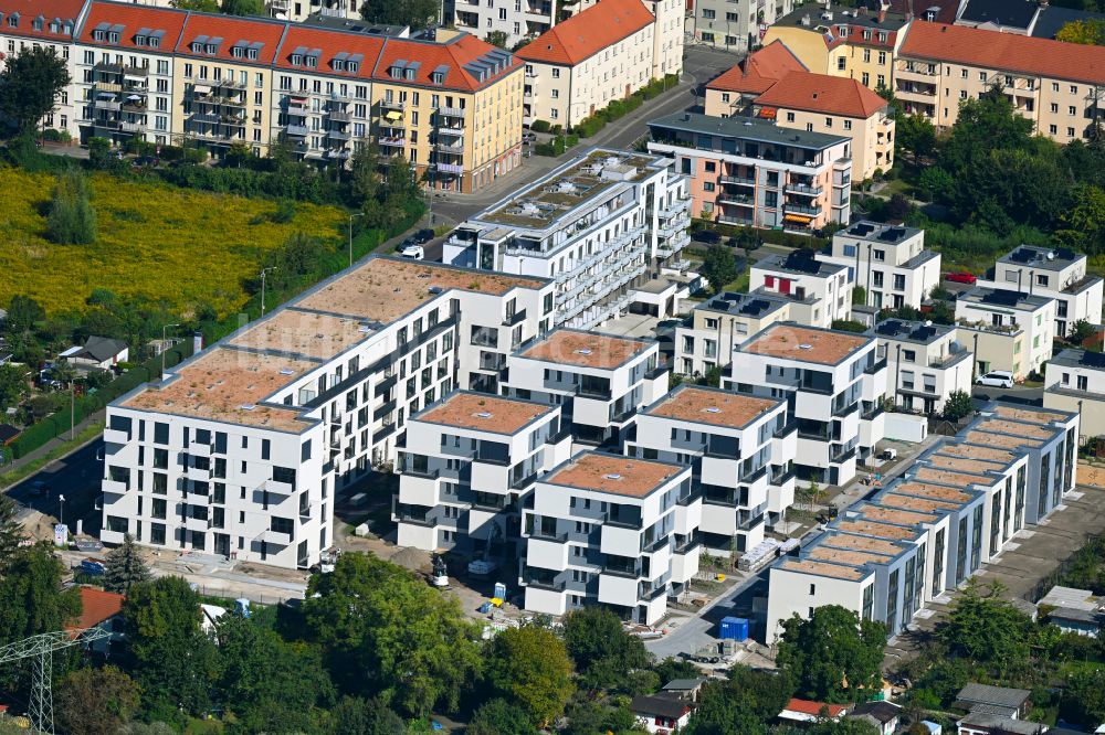 Luftbild Potsdam - Neubau einer Mehrfamilienhaussiedlung im Ortsteil Babelsberg Süd in Potsdam im Bundesland Brandenburg, Deutschland