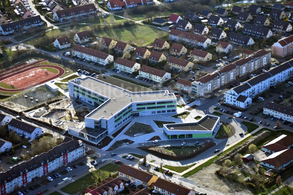 Luftbild Hönow - Neubau OTZ Ortsteilzentrum in Hönow im Bundesland Brandenburg, Deutschland