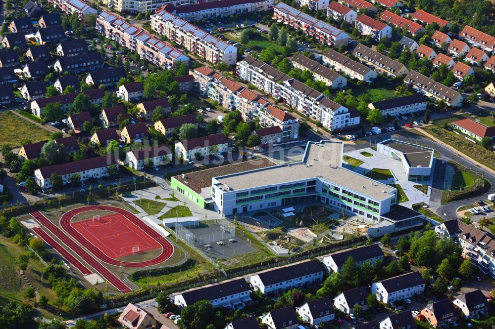 Luftaufnahme Hönow - Neubau OTZ Ortsteilzentrum in Hönow im Bundesland Brandenburg, Deutschland