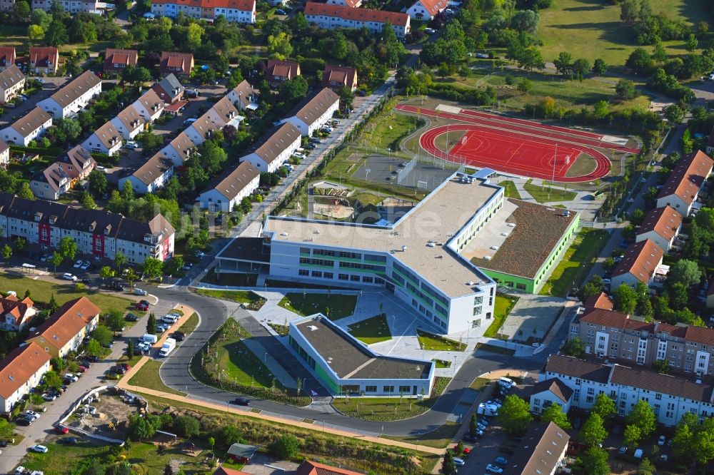Luftaufnahme Hönow - Neubau OTZ Ortsteilzentrum in Hönow im Bundesland Brandenburg, Deutschland