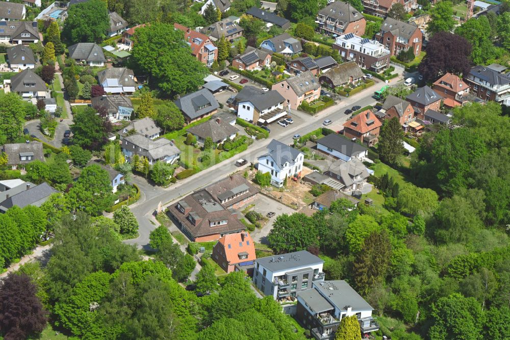 Luftbild Hamburg - Neubau Projekt im Wohngebiet einer Einfamilienhaus- Siedlung in Hamburg, Deutschland