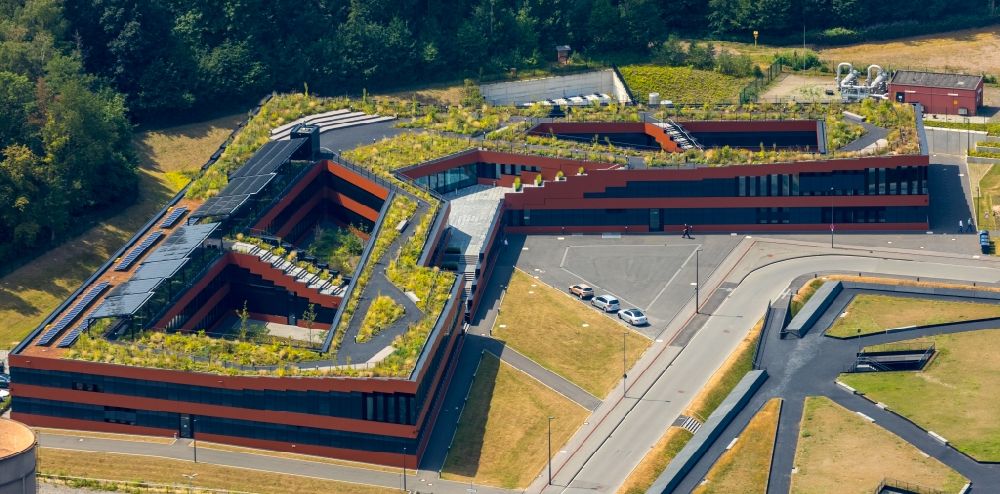 Luftbild Essen - Neubau der RAG Montan Immobilien GmbH Im Welterbe der Zeche Zollverein in Essen im Bundesland Nordrhein-Westfalen