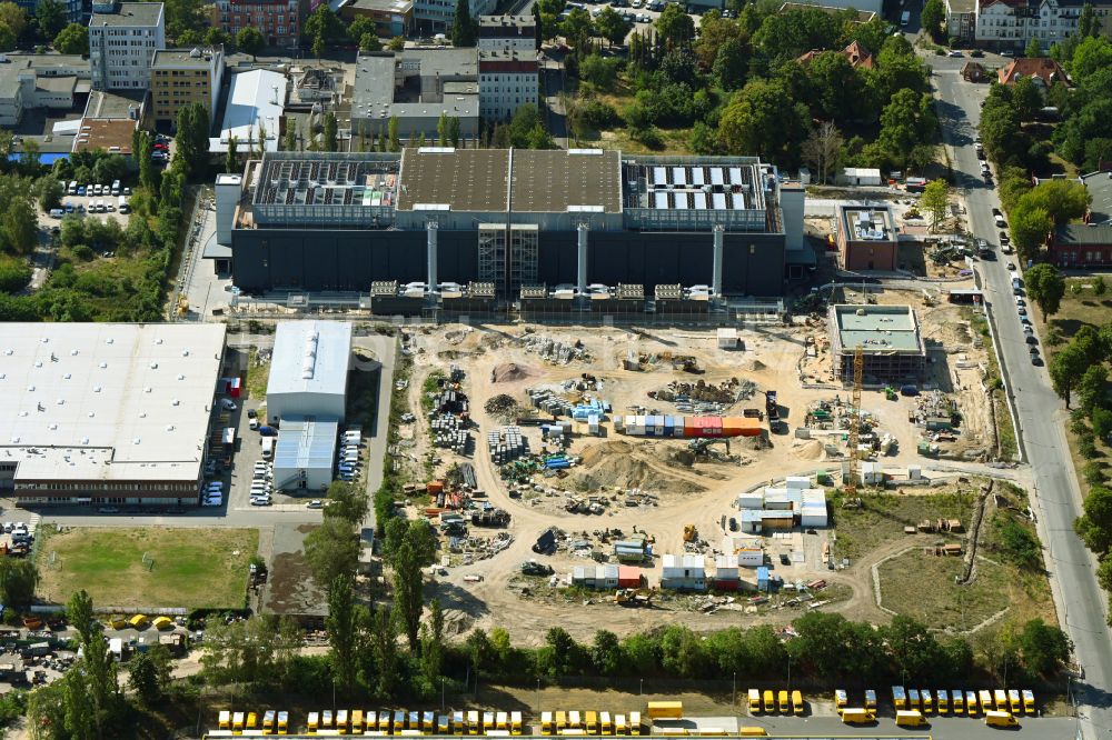 Luftbild Berlin - Neubau des Rechenzentrums im Marienpark an der Lankwitzer Straße im Ortsteil Mariendorf in Berlin, Deutschland