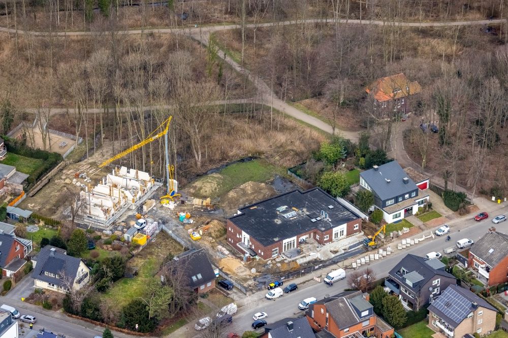 Luftbild Kirchhellen - Neubau von Reihenhaus- Einfamilienhäusern an der Horsthofstraße in Kirchhellen im Bundesland Nordrhein-Westfalen, Deutschland