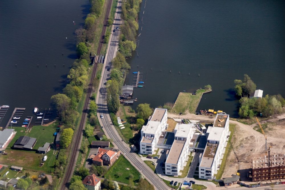 Luftaufnahme Neuruppin - Neubau des Seniorenzentrums in Neuruppin im Bundesland Brandenburg, Deutschland