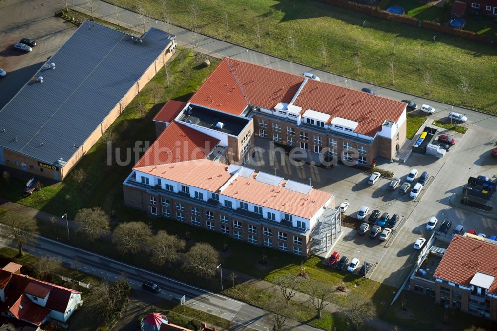 Luftbild Schwerin - Neubau eines Seniorenzentrums in Schwerin im Bundesland Mecklenburg-Vorpommern, Deutschland