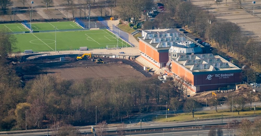 Luftbild Dortmund - Neubau der Sportplatzanlagen des TSC Eintracht Dortmund in Dortmund im Bundesland Nordrhein-Westfalen, Deutschland