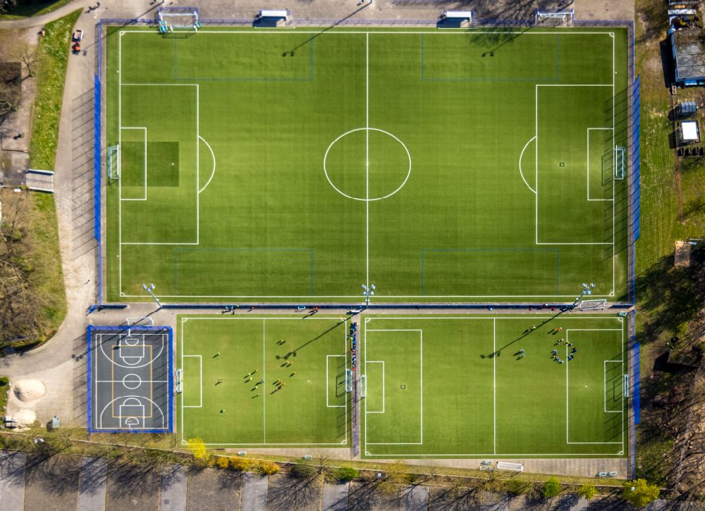 Luftbild Dortmund - Neubau der Sportplatzanlagen des TSC Eintracht Dortmund in Dortmund im Bundesland Nordrhein-Westfalen, Deutschland